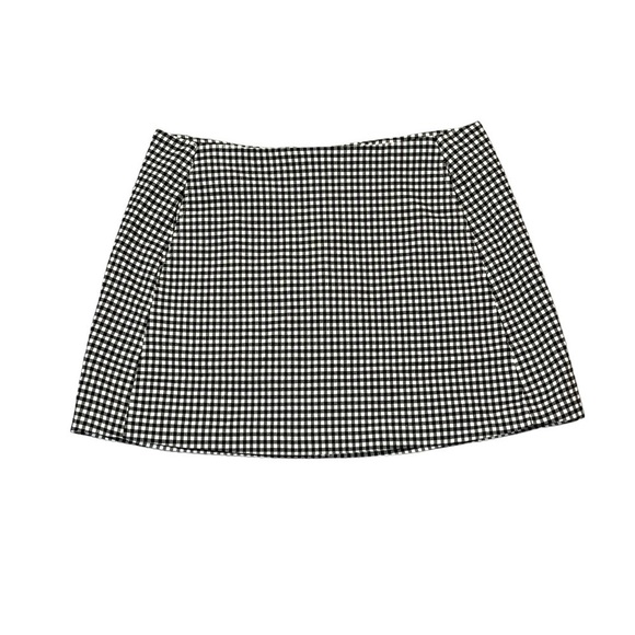 Urban Outfitters B & W Checkered Gingham Mini Skirt With Pockets Size M #957 - Picture 7 of 7